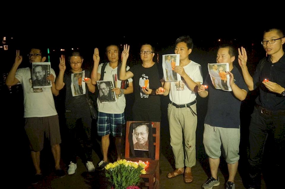 異議人士廣東追悼劉曉波 傳遭警方帶走