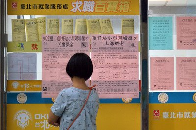 7月失業率3.84% 主計處估9月下降