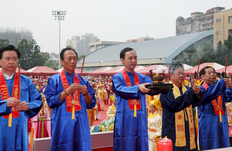 湄洲媽祖來台巡安  朱立倫郭台銘主祭