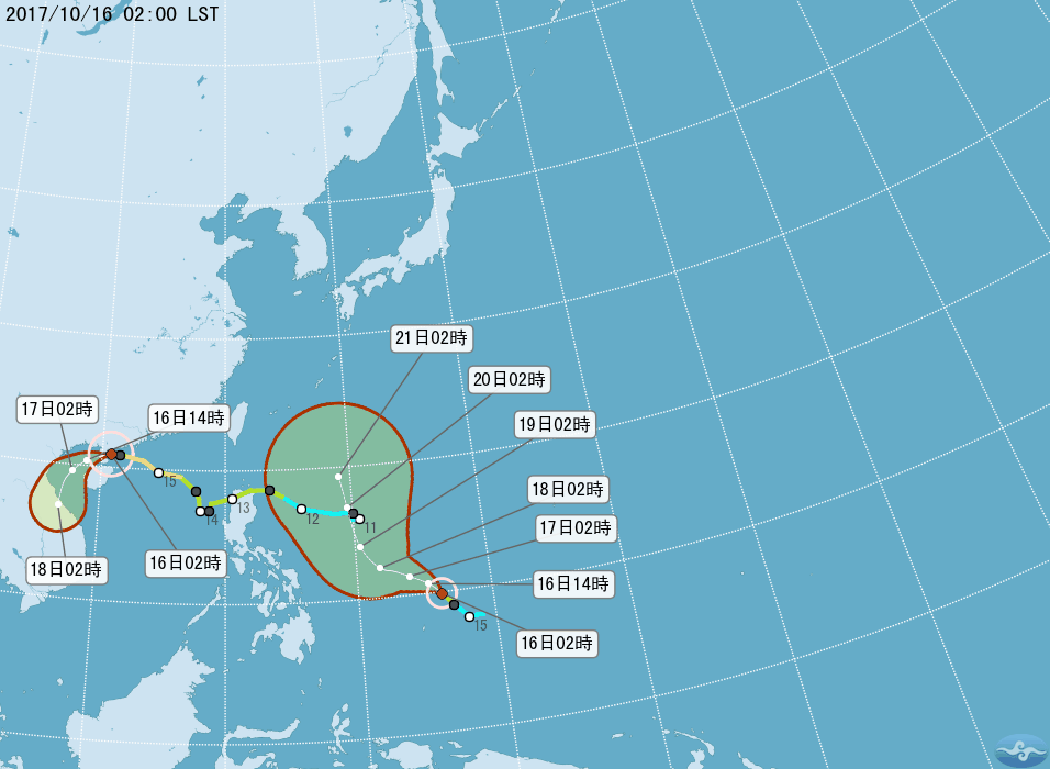 颱風蘭恩形成 東北風持續影響台灣