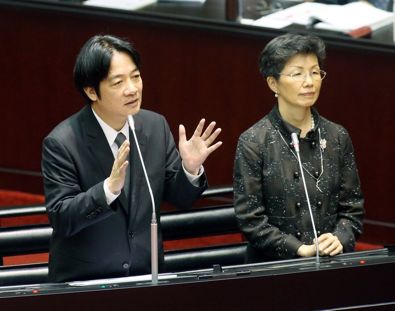 回應習近平6個任何 賴揆提6決心不變