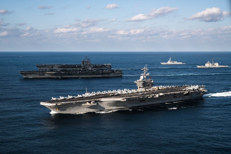 美3航艦西太平洋擺陣仗 強調例行巡弋