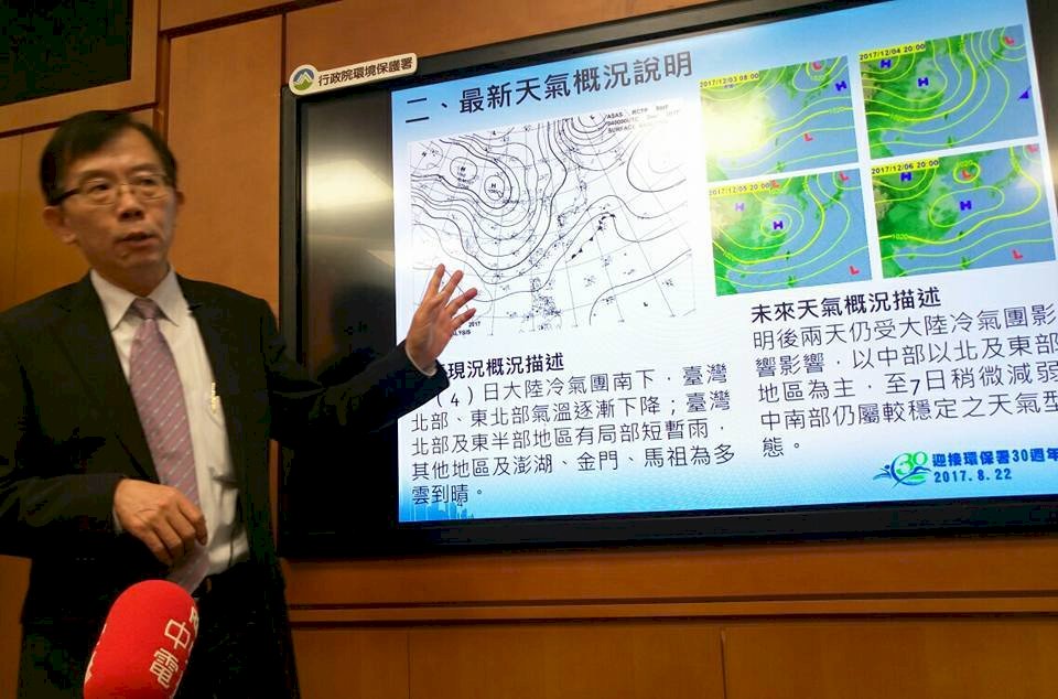 中國空污來襲 明西半部空品不良