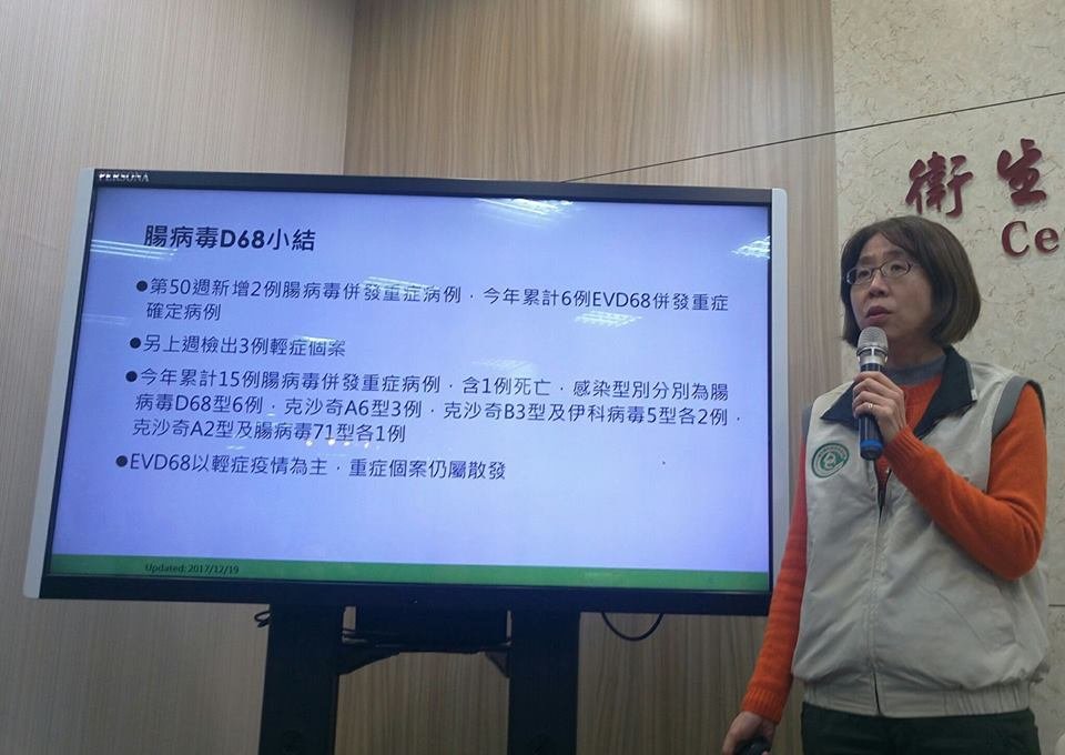 腸病毒D68型再添重症 2童肢體無力
