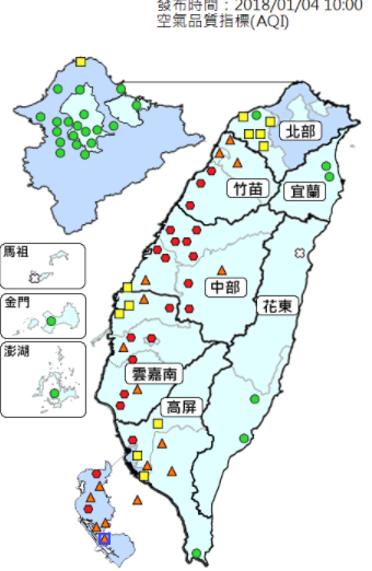 西半部空氣品質淪陷 北部恐受影響
