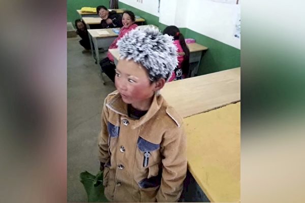 孩童上學頭髮結霜 中國扶貧宣稱引質疑