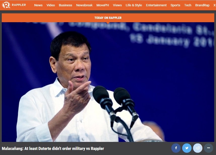 不顧外界抨擊 菲執意關新聞網站Rappler