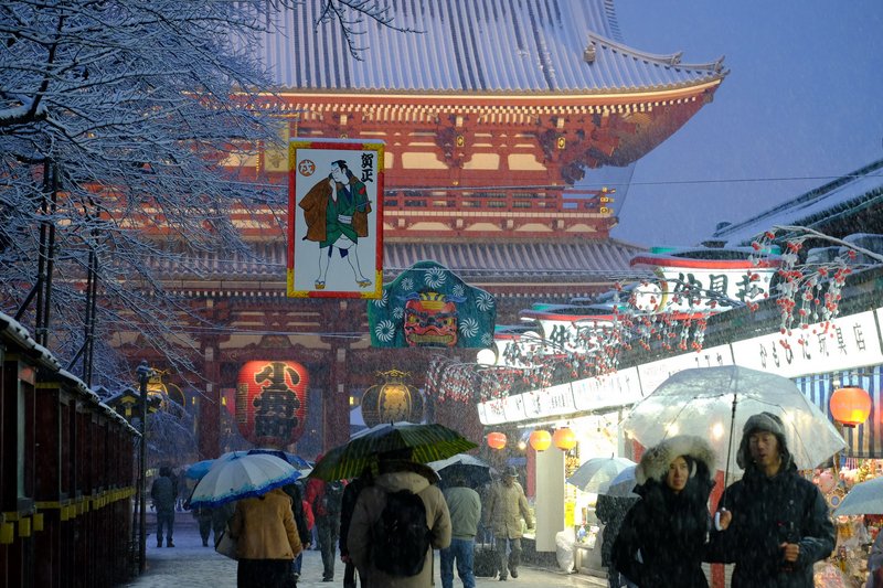 巧遇東京大雪 台灣遊客開心興奮