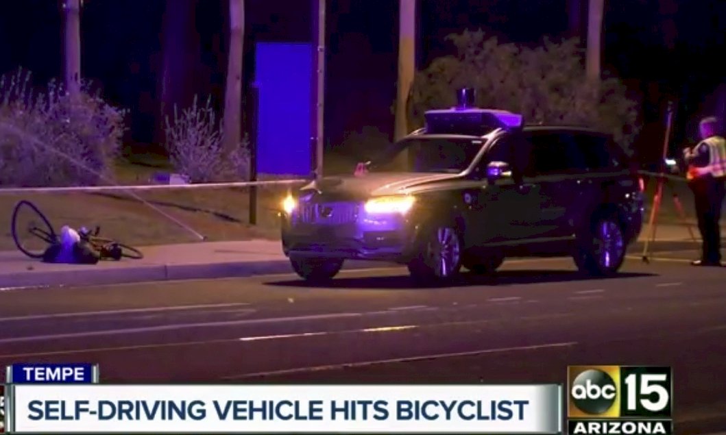 Uber自駕車撞死人 直擊事故前恐怖數秒鐘