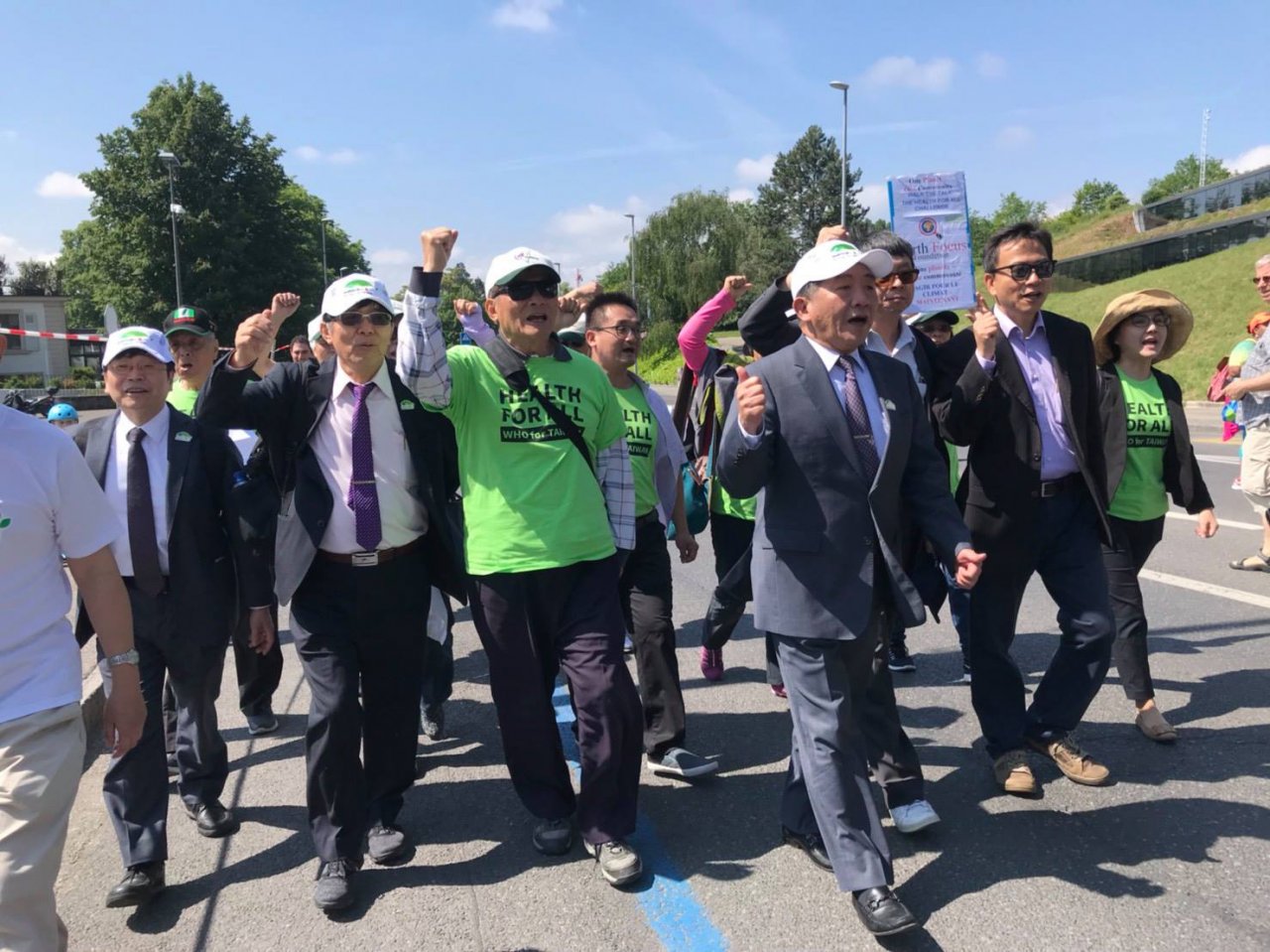 世衛健走 民間宣達團傳遞台灣心聲