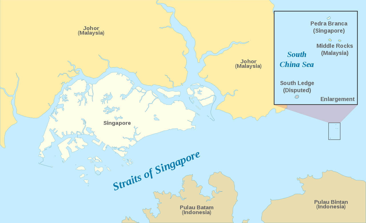 新加坡海峽中巖礁 大馬政府擬擴建成小島
