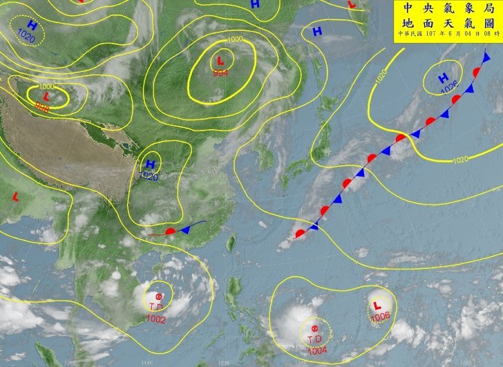 兩低壓可能成颱 週末天氣不穩定