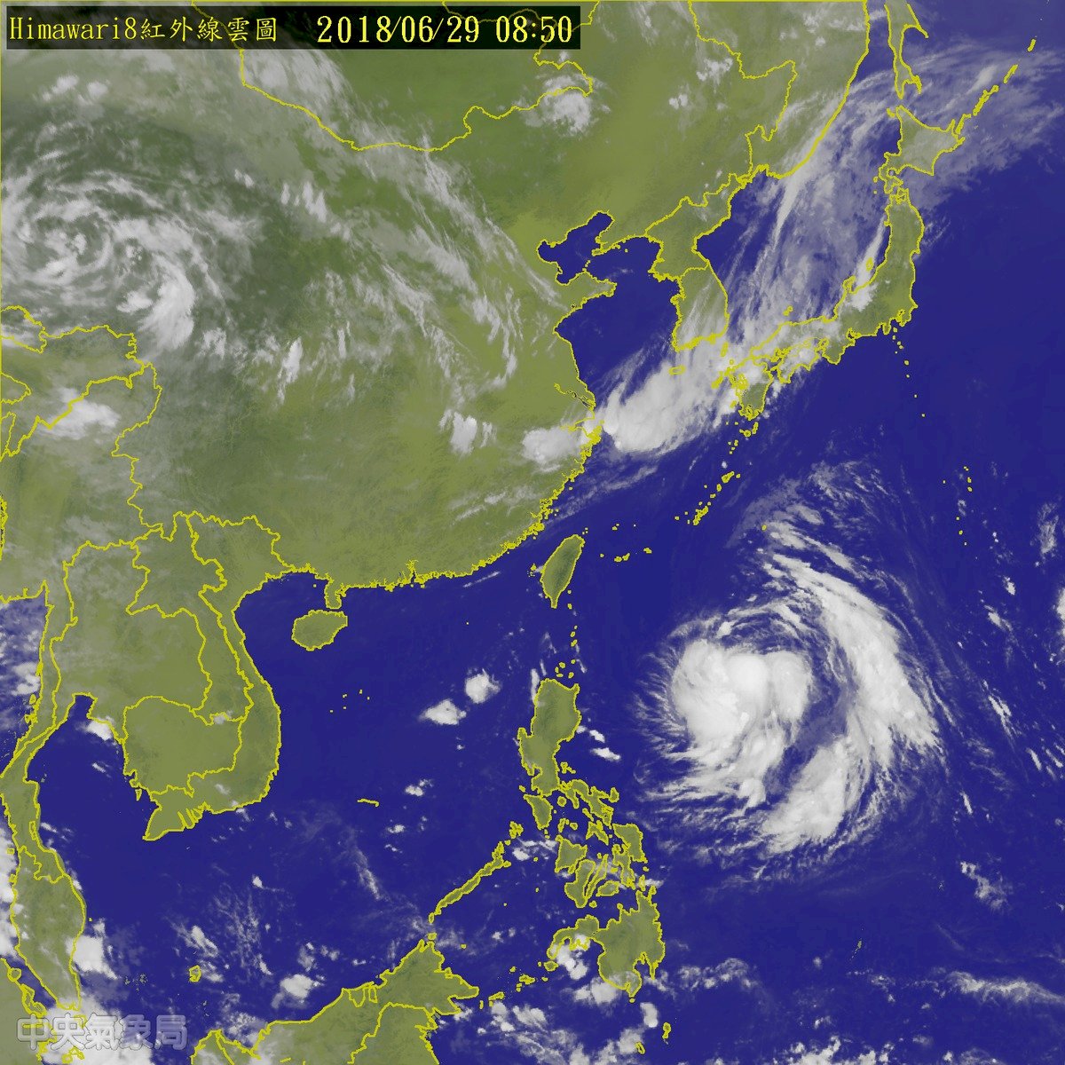 輕颱快形成 台灣陸地無影響