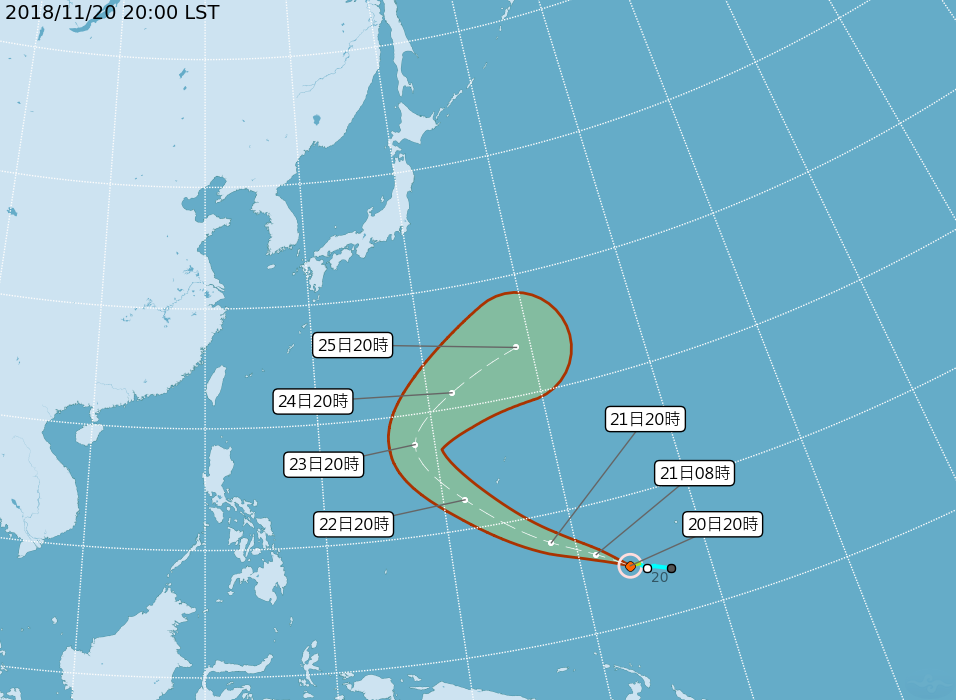 萬宜颱風形成 不影響台灣天氣