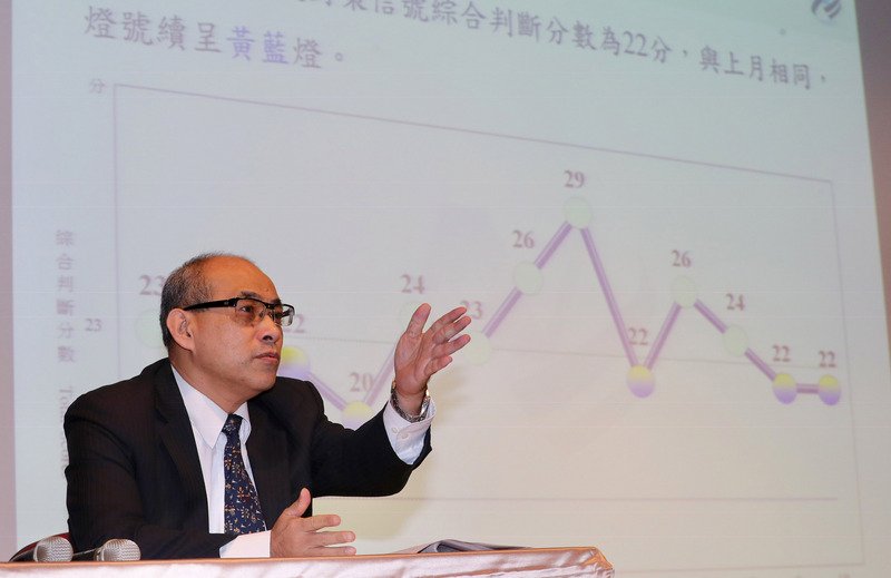 10月景氣燈號續亮黃藍燈 國發會：動能減弱