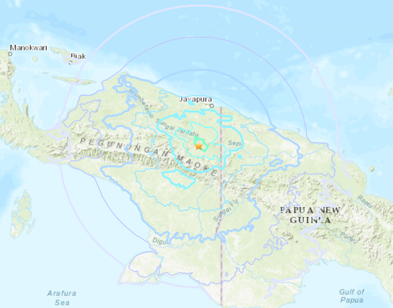 印尼巴布亞規模6.1地震 無海嘯風險