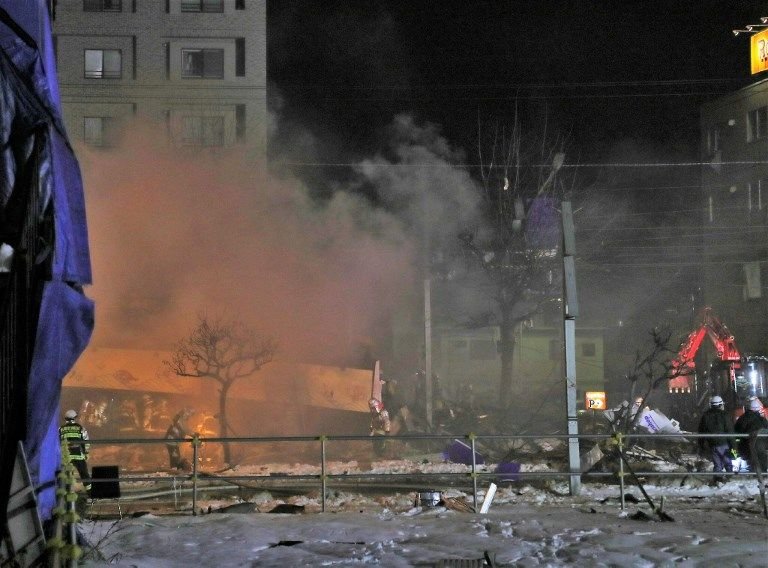 札幌居酒屋爆炸42傷 週遭數幢建築倒塌