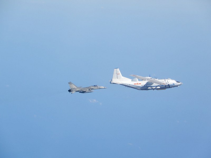 共機上午再侵擾台防空識別區 空軍戰機監控應對
