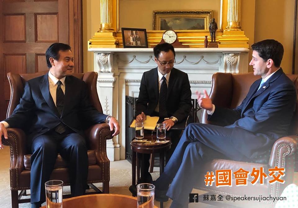 美眾院挺台重返世衛 蘇嘉全:國會外交向前行