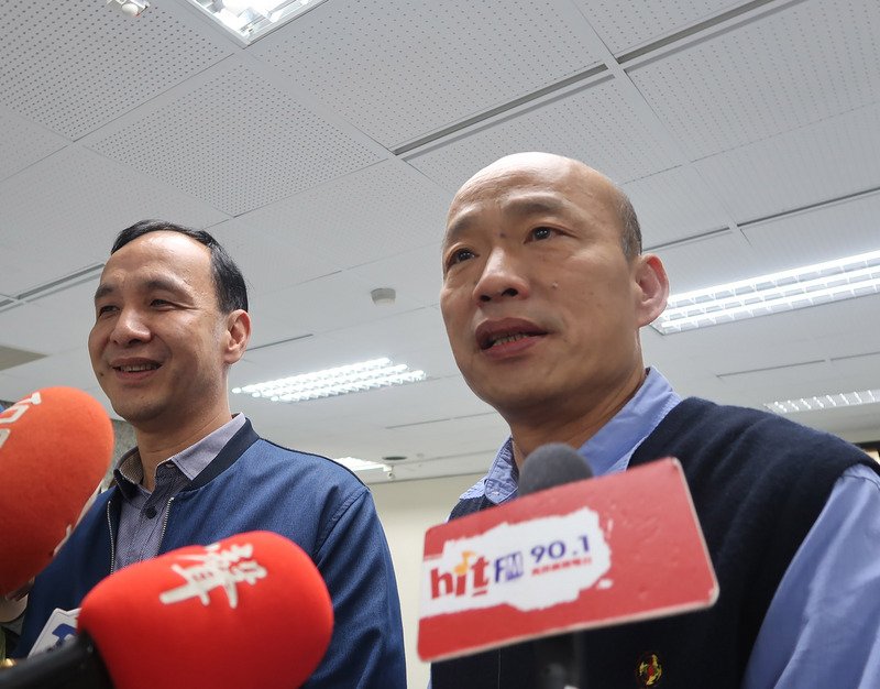 訪韓國瑜 朱立倫:兩人絕不會是對手