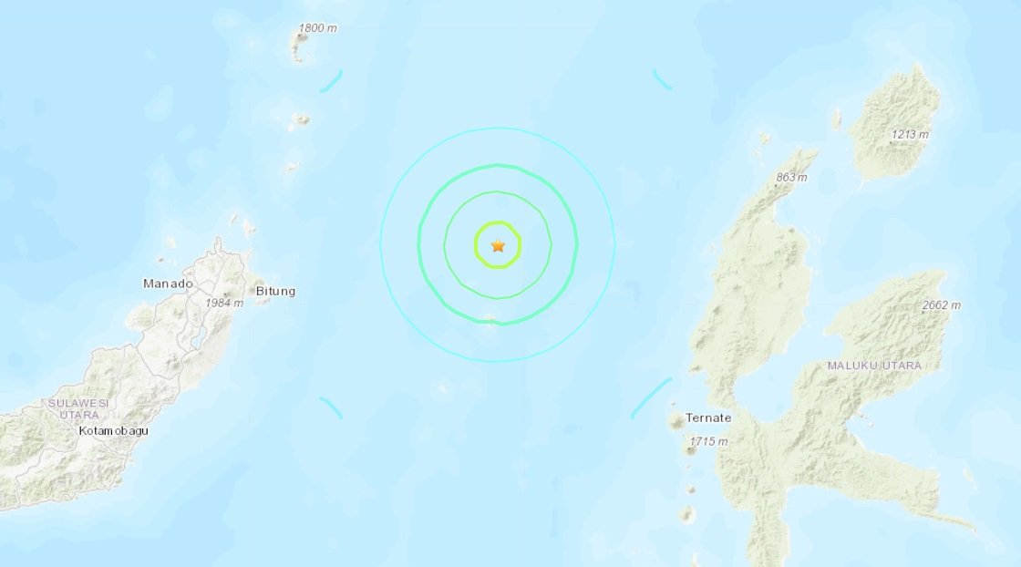 印尼地牛翻身 北摩鹿加沿海6.1地震