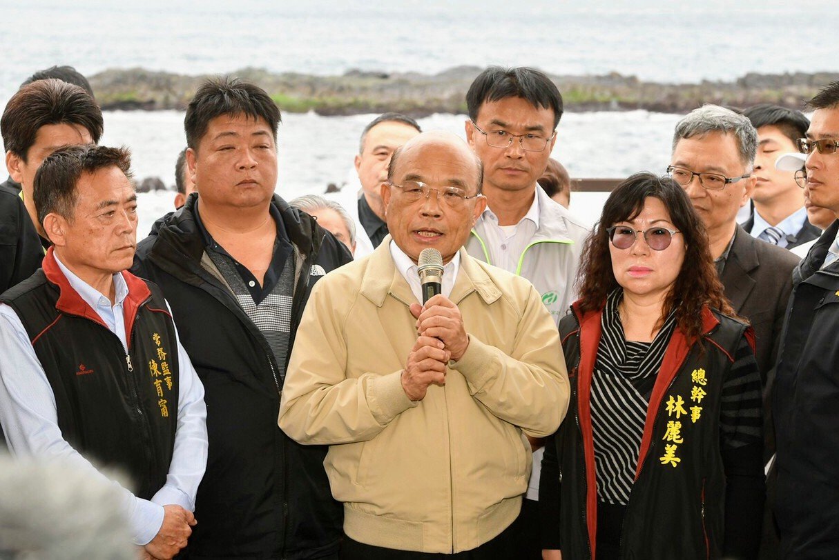 中國鮑傾銷 蘇貞昌宣布貢寮鮑盛產期限制進口