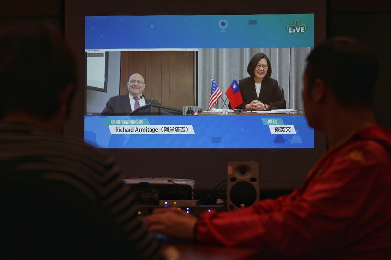 與華府智庫視訊 總統：盼美向中國表達關切台灣民主安全