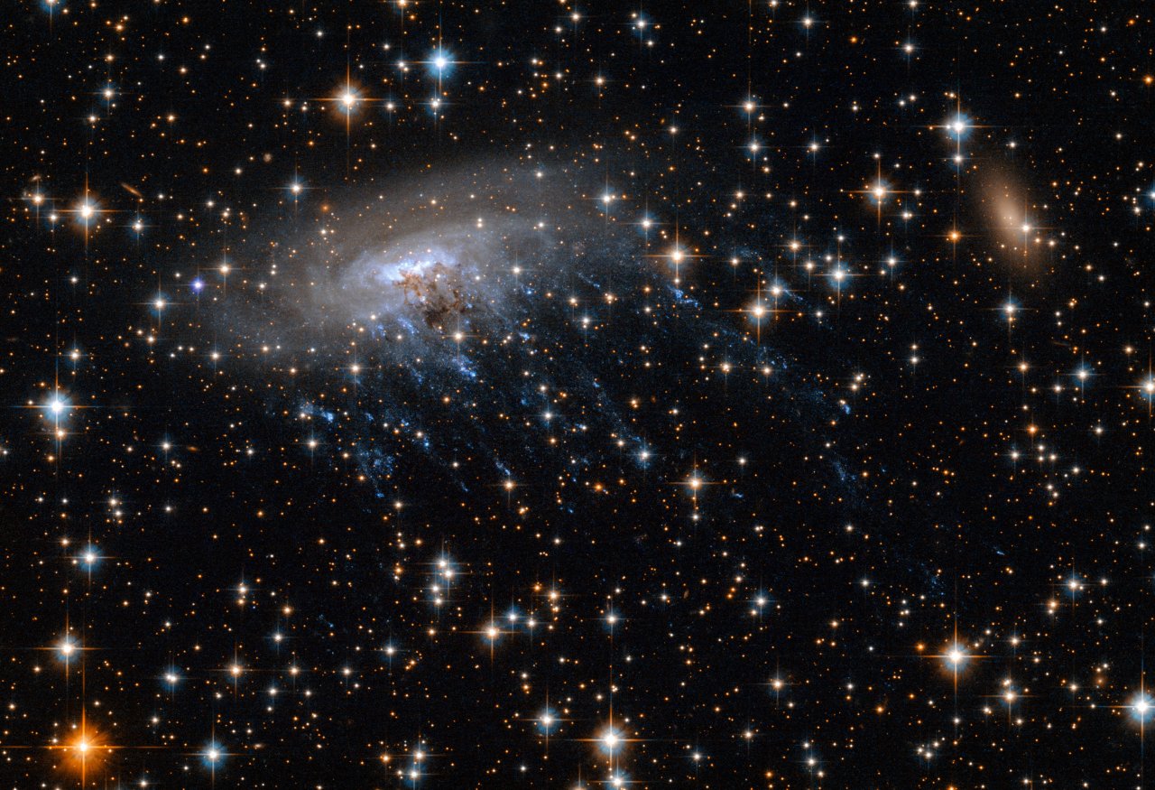 天文學家發現神祕星系 發藍光形狀如水母