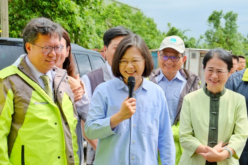 避談民調 蔡總統重申捍衛台灣主權