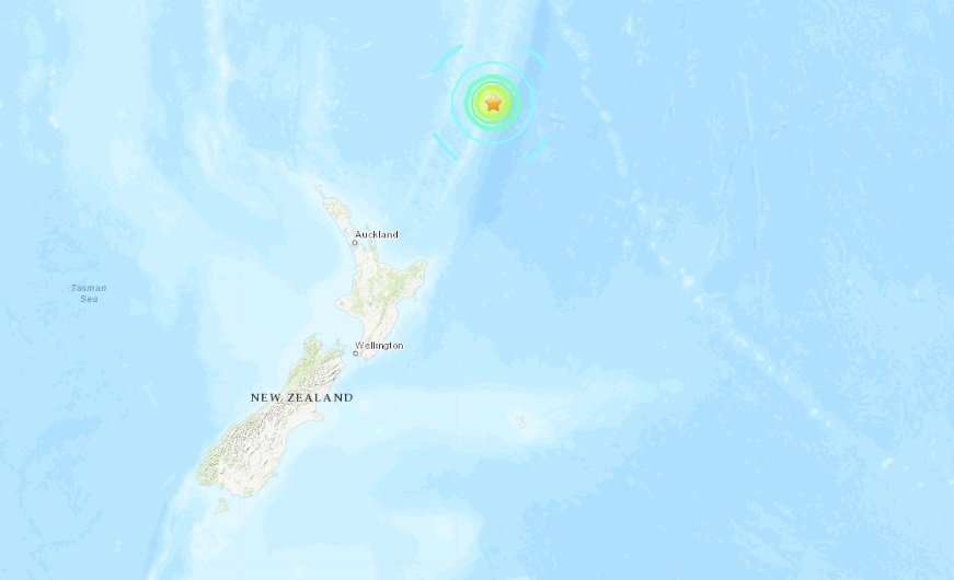 紐西蘭北部7.4強震 恐引發海嘯