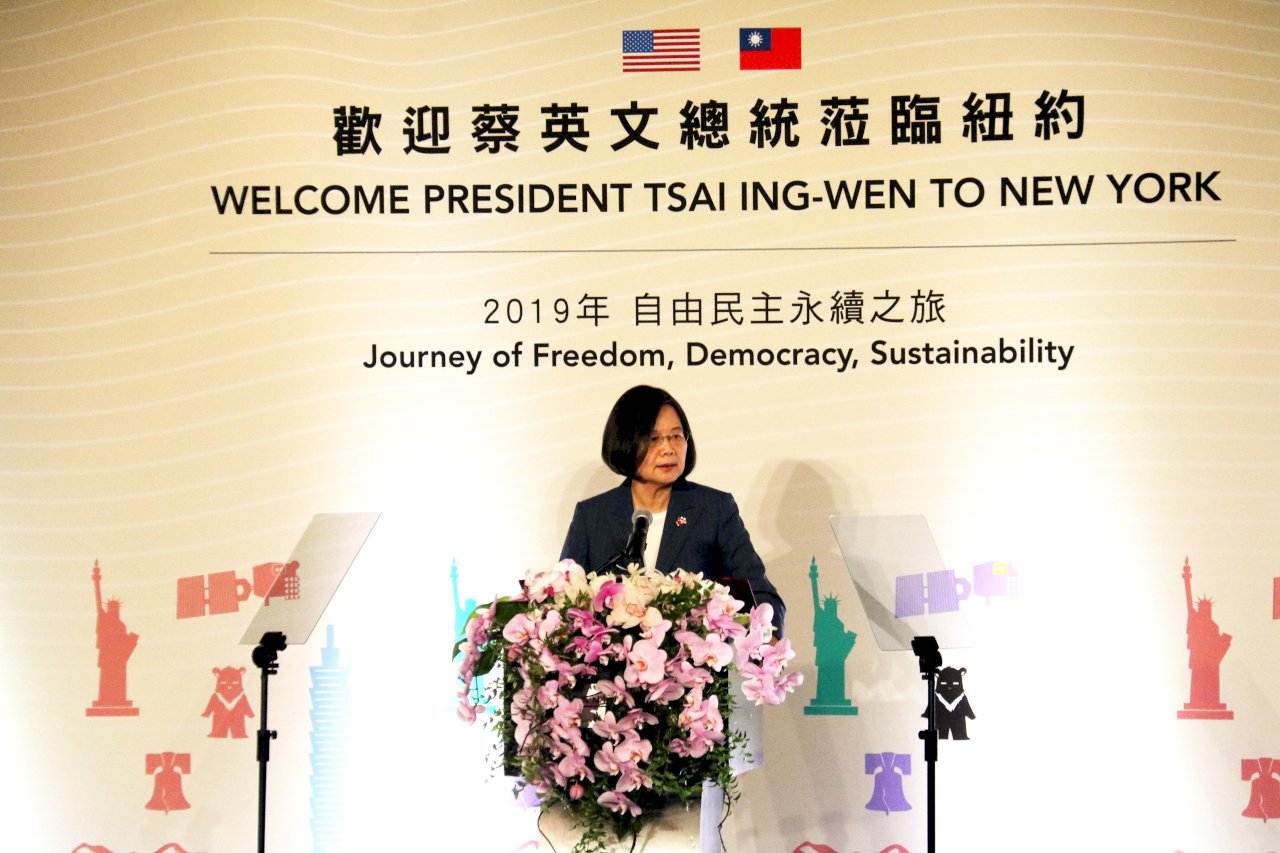 紐約僑宴 總統：全球民主陣營應合力反制獨裁擴張