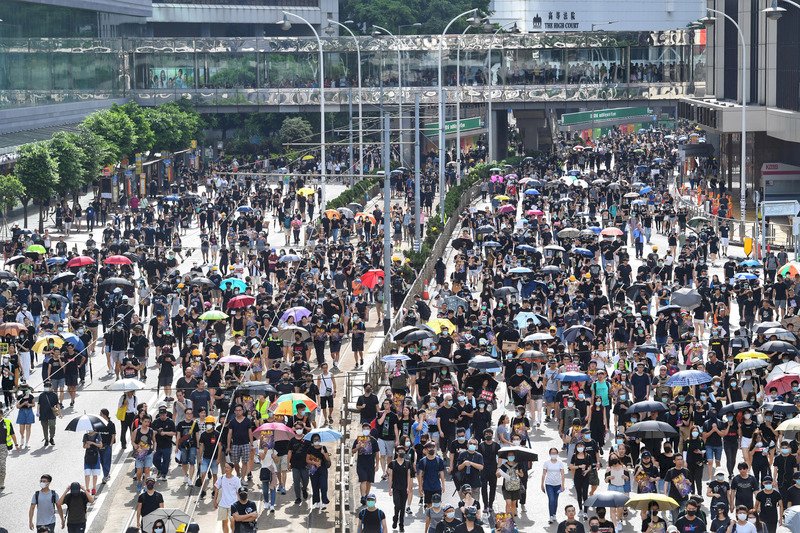 香港今天仍有2場集會遊行 鄰近中聯辦