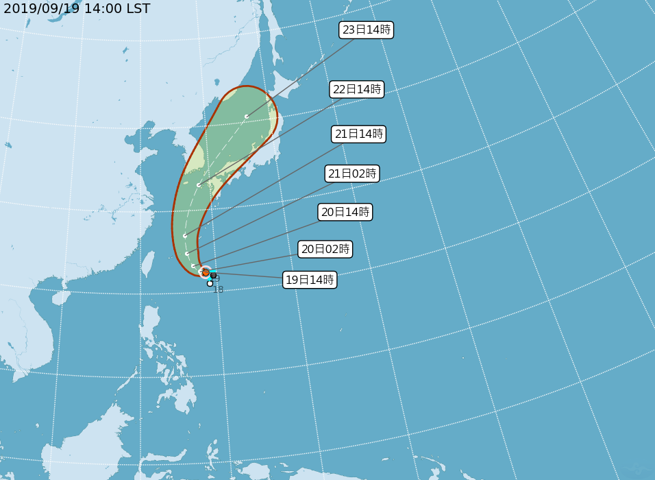 輕颱塔巴形成 外圍環流影響北台明起降雨