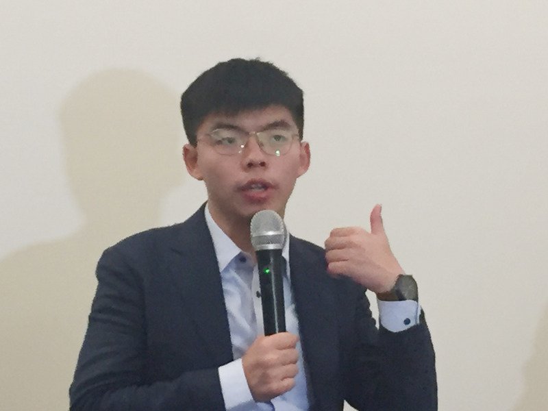 黃之鋒第三度解釋政治理念 重申自決不等於港獨