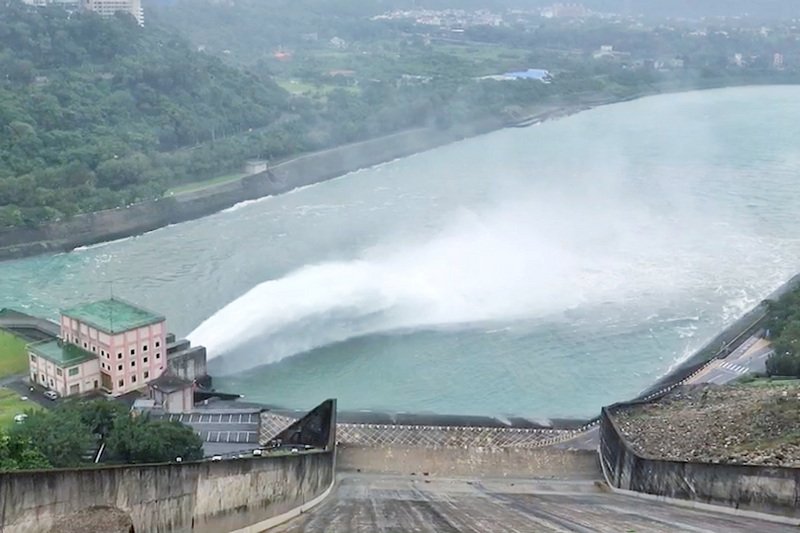 凱米颱風挾龐大雨量 石門、德基、白河等水庫調節性放水