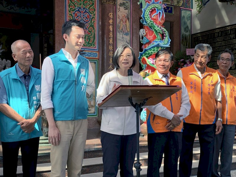 籲支持者阻假訊息 蔡總統：票未投出前 沒有穩的局