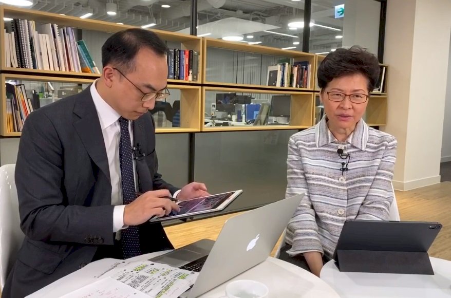 首次網路直播與港人對話 林鄭：五大訴求難答應