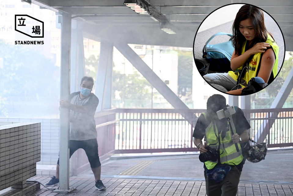 多區遍地開花抗爭 港警乘車射催淚彈擊傷記者