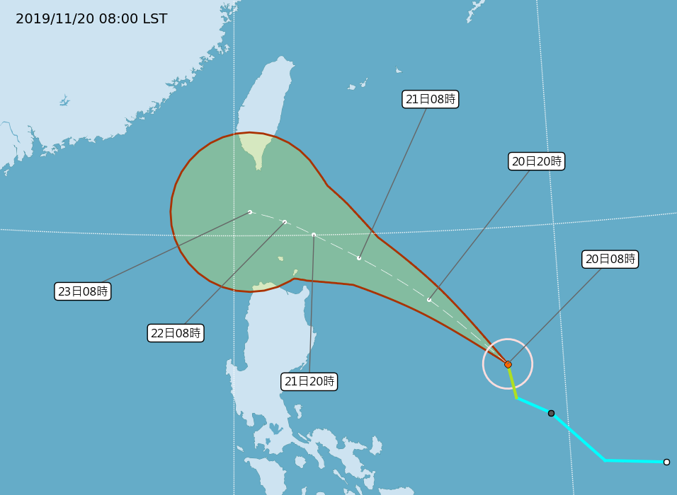 輕颱鳳凰成形 外圍水氣明起3天影響台灣