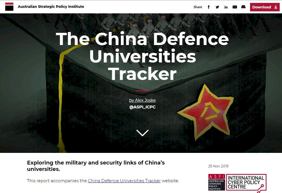 澳洲學界示警 大學科研成果恐落入共軍手中