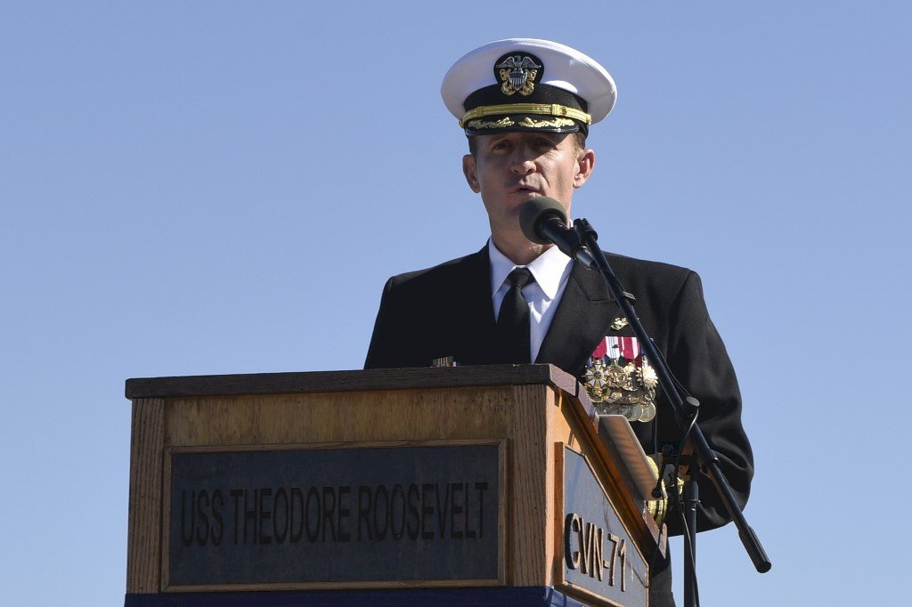 羅斯福號前艦長染疫康復 已任新職未返原艦艇