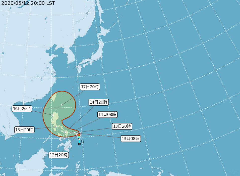 1號颱風黃蜂形成 16日起靠近台灣