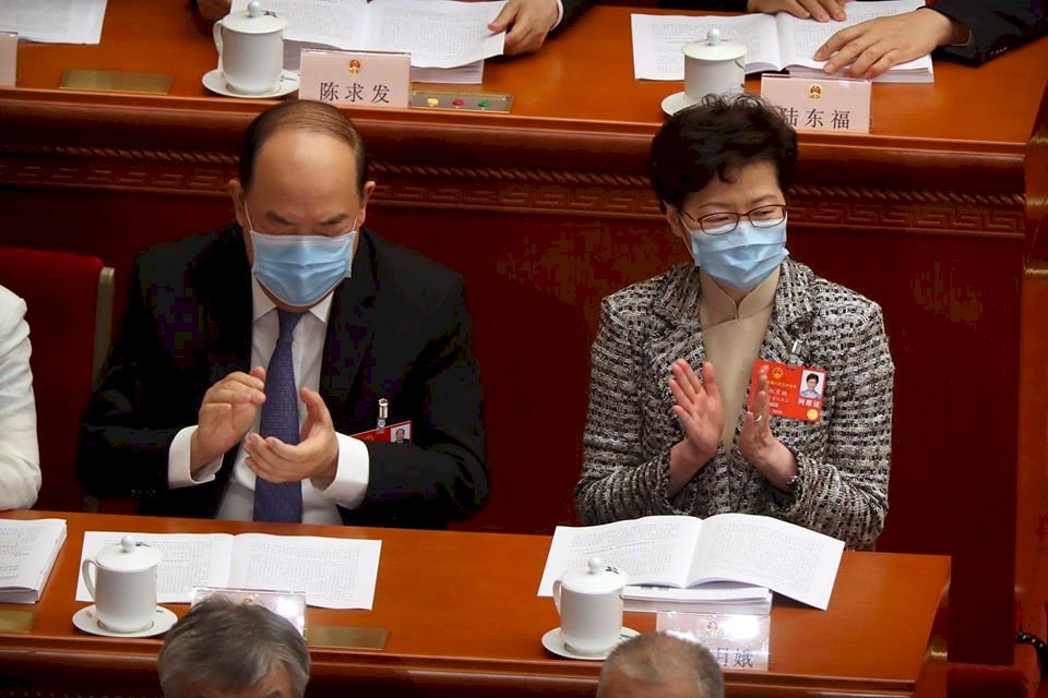 港版國安法涉法制差異 特首：主要由港方執法