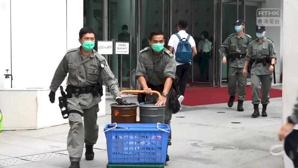 港警到中聯辦戒備 料防港版國安法示威