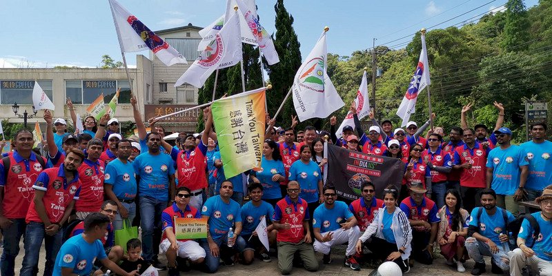 在台印度人感謝台灣抗疫成功 車隊遊行感恩