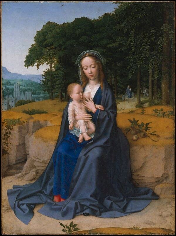 為什麼畫作中的聖母都會穿一件藍袍