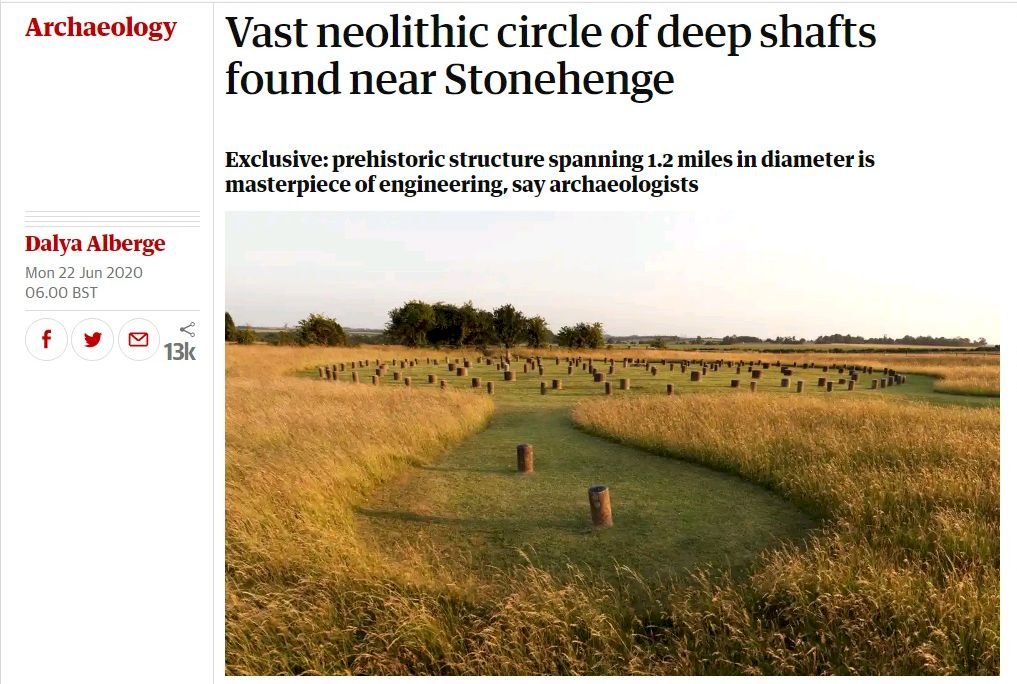 英國巨石陣附近 發現新石器時代巨大豎井圈