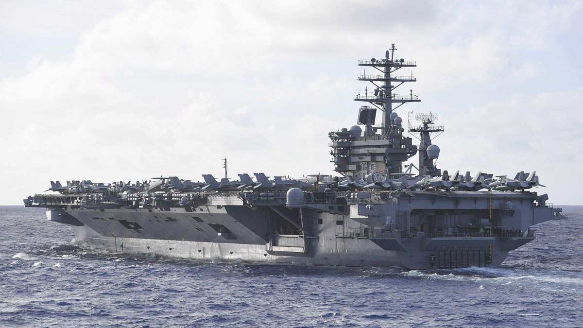 美議員訪台 雷根號部署菲律賓海支持自由開放印太