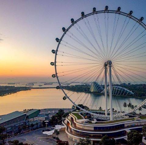 新加坡摩天輪(Singapore Flyer)。(圖：新加坡摩天輪臉書)