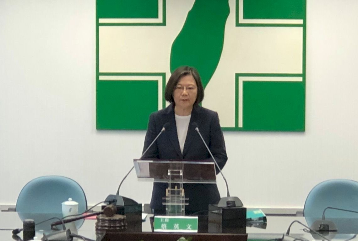 蔡總統再籲北京誠懇與港民溝通 邀國際共同挺港